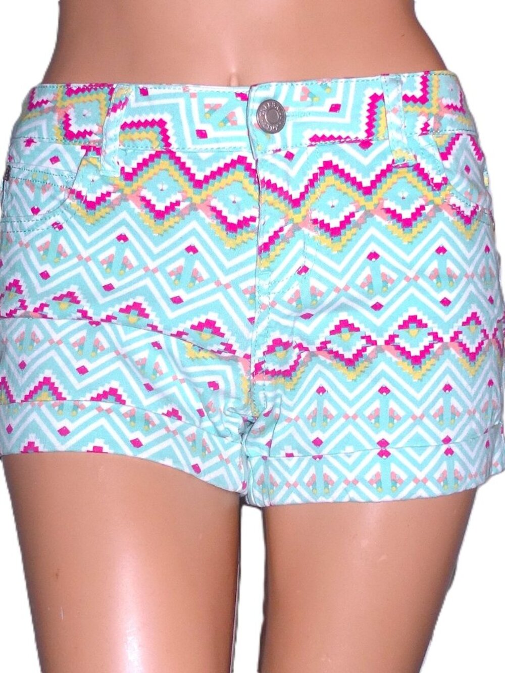 Celebrity Pink Multi Color Jean Shorts 3